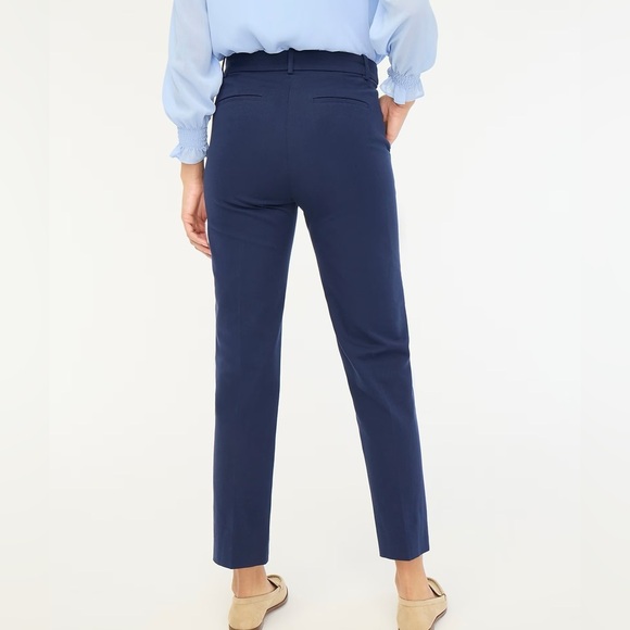 J. Crew Blue Petite Kallie straight-leg pant Size 4 - Picture 3 of 4